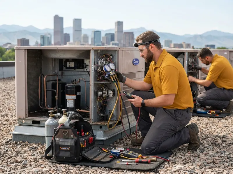 Commercial HVAC Rooftop Diagnostics in Denver, CO